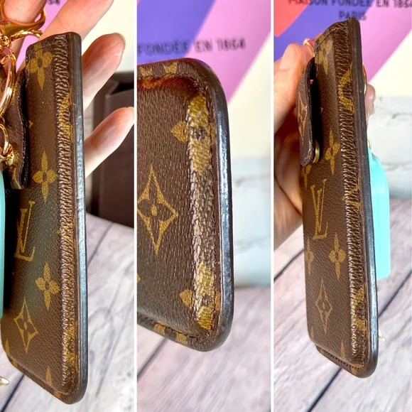 Louis Vuitton iPhone 5 case pouch or card case/small accessories pouch w/alarm! - Picture 11 of 13